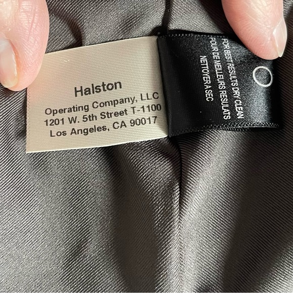 Halston Heritage Gunmetal Silver Draped Dress Size Xs - Picture 8 of 12
